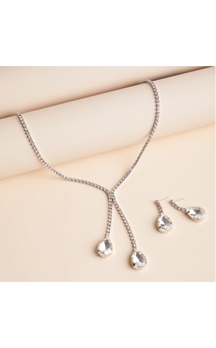 Ladies' Elegant Alloy With Irregular Cubic Zirconia Jewelry Sets