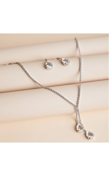 Ladies' Elegant Alloy With Irregular Cubic Zirconia Jewelry Sets