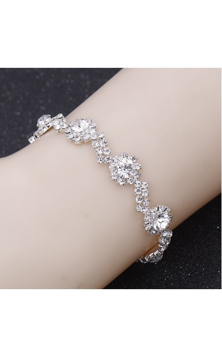 Ladies' Pretty Alloy With Irregular Cubic Zirconia Jewelry Sets