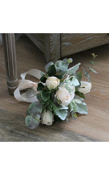 Classic Free-Form Silk Flower Bridesmaid Bouquets (Sold in a single piece) - Bridesmaid Bouquets