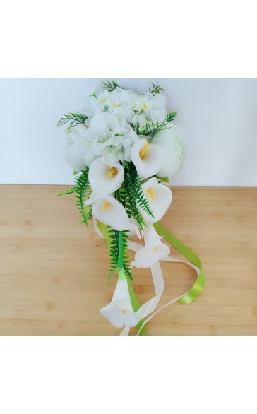 Classic Cascade Foam Bridal Bouquets (Sold in a single piece) - Bridal Bouquets