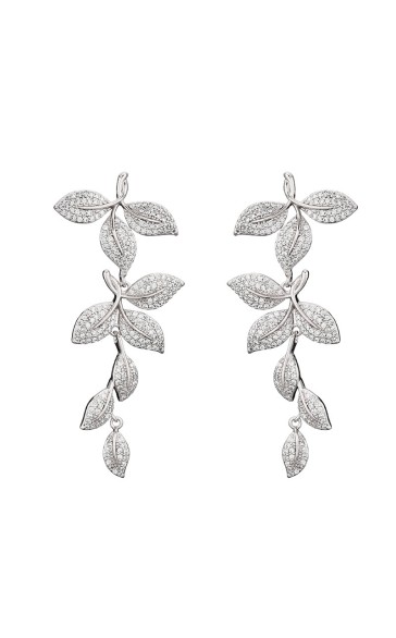 Unique Alloy With Irregular Cubic Zirconia Earrings