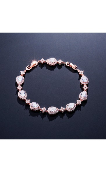 Beautiful Alloy With Irregular Rhinestone Bracelets