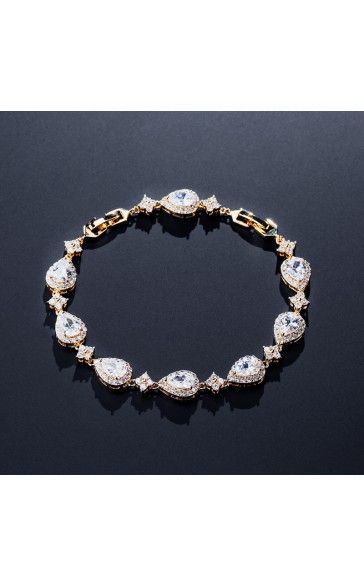 Beautiful Alloy With Irregular Rhinestone Bracelets