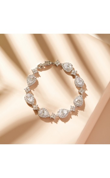 Beautiful Alloy With Irregular Rhinestone Bracelets