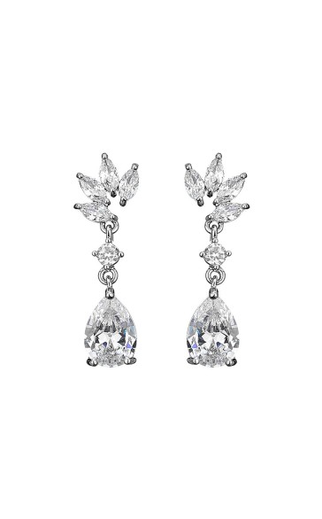 Ladies' Beautiful Alloy With Irregular Cubic Zirconia Earrings