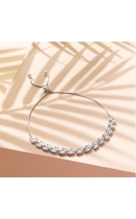 Ladies' Classic Alloy With Irregular Cubic Zirconia Bracelets