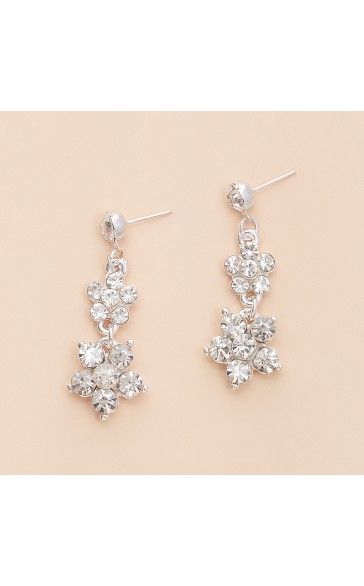 Ladies' Gorgeous Alloy With Irregular Rhinestone Jewelry Sets