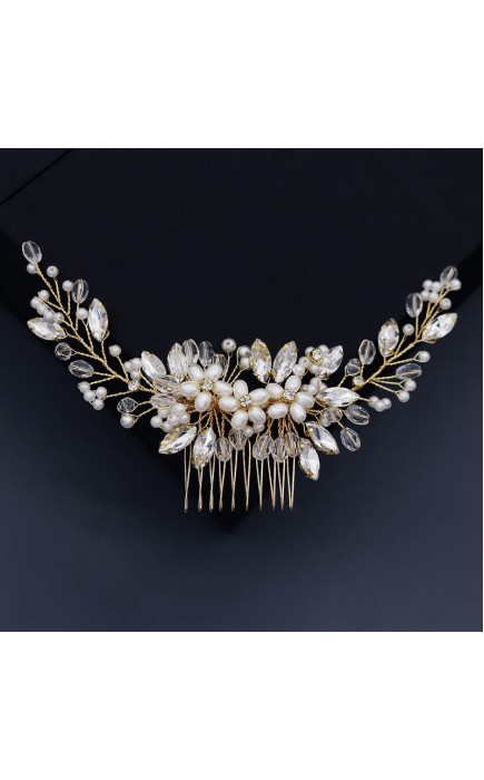 Combs & Barrettes/Headpiece Beautiful Ladies With Venetian Pearl/Crystal