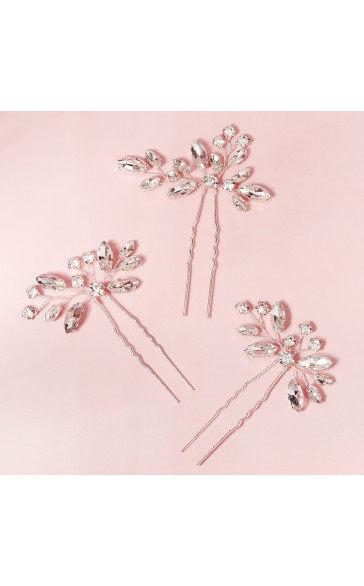 Hairpins/Headpiece Beautiful Ladies With Czech Stones (Set of 3)