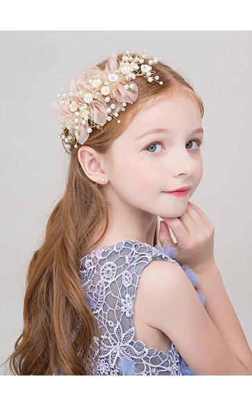 Flower Girl Alloy Headbands