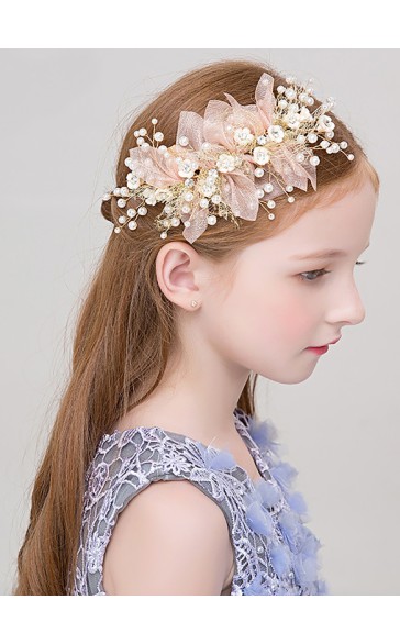 Flower Girl Alloy Headbands