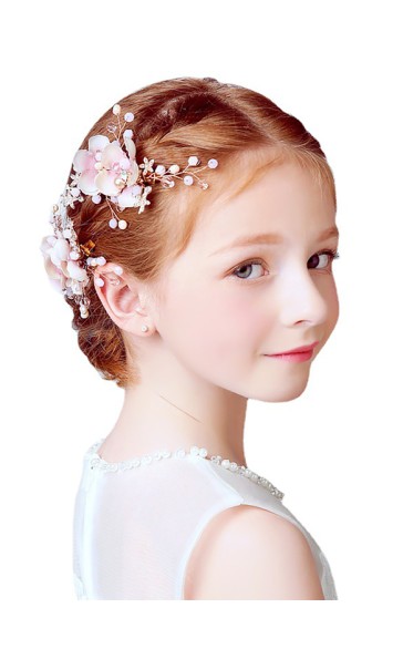 Flower Girl Alloy Headbands/Hairpins (Set of 2 pieces)