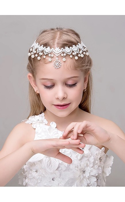 Flower Girl Alloy Headbands