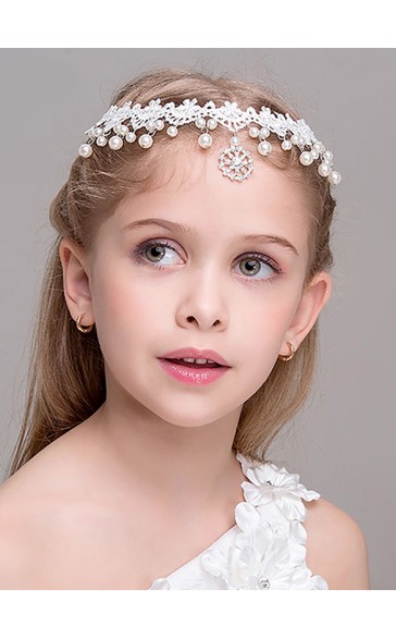 Flower Girl Alloy Headbands