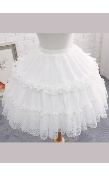 Flower Girl Polyester/Chiffon/Lace Full Gown Slip