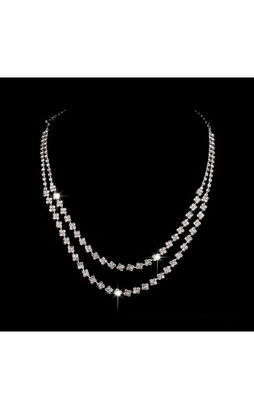 Ladies'/Couples' Elegant/Fashionable/Classic Alloy With Irregular Cubic Zirconia Jewelry Sets For Her