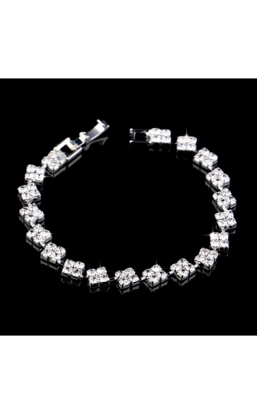 Ladies'/Couples' Elegant/Fashionable/Classic Alloy With Irregular Cubic Zirconia Jewelry Sets For Her