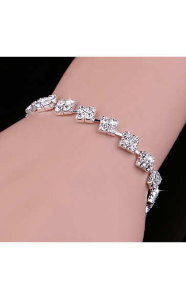 Ladies'/Couples' Elegant/Fashionable/Classic Alloy With Irregular Cubic Zirconia Jewelry Sets For Her