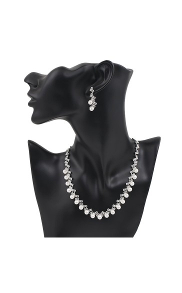 Ladies'/Couples' Elegant/Fashionable/Classic Alloy With Irregular Pearl/Cubic Zirconia Jewelry Sets For Her