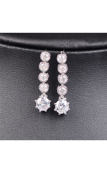 Ladies'/Couples' Elegant/Fashionable/Classic Alloy With Irregular Cubic Zirconia Jewelry Sets