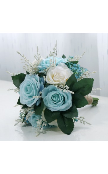 Pretty/Fancy/Fascinating/Graceful Round Silk Flower Bridal Bouquets -