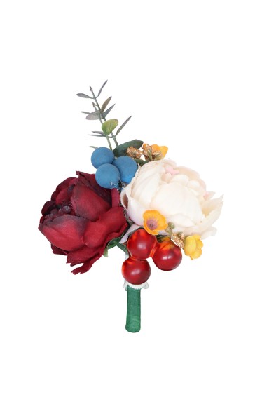 Pretty/Fancy/Fascinating/Graceful Free-Form Silk Flower Wrist Corsage/Boutonniere/Wedding Bouquet sets -