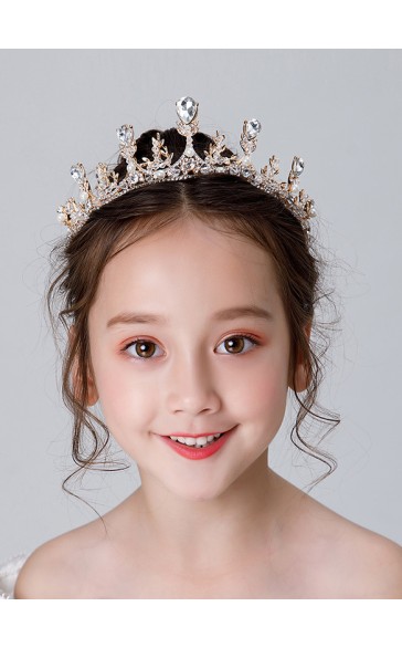 Flower Girl Alloy/Rhinestones Tiaras With Rhinestones