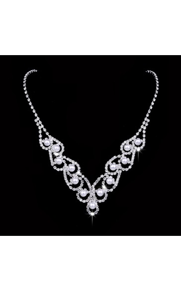 Ladies' Gorgeous/Exquisite/Fancy Alloy With Irregular Rhinestone Jewelry Sets