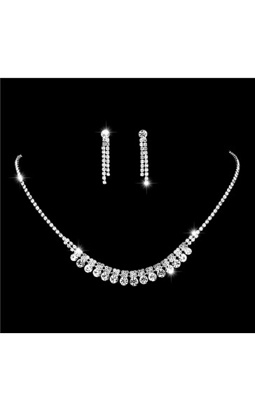 Ladies' Elegant/Classic/Simple Alloy With Irregular Cubic Zirconia Jewelry Sets