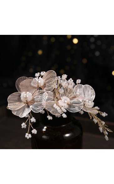 Headpiece/Headbands Gorgeous/Exquisite/Handmade/Artistic With Pearl (Sold in single piece)