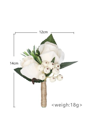 Elegant/Fascinating/Dreamlike/Delicate Free-Form Silk Flower Boutonniere -