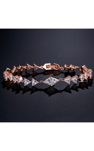 Elegant/Beautiful/Classic Alloy With Irregular Cubic Zirconia Bracelets