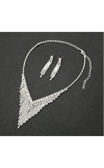 Ladies'/Couples' Elegant/Beautiful/Fashionable/Classic/Simple Alloy With Irregular Cubic Zirconia Jewelry Sets