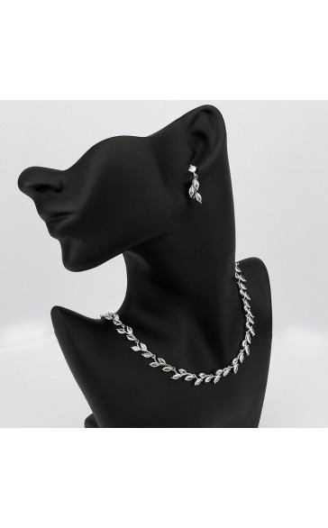 Ladies'/Couples' Elegant/Beautiful/Fashionable/Classic/Simple Alloy With Irregular Cubic Zirconia Jewelry Sets