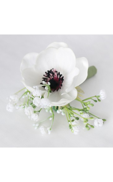 Elegant/Fascinating/Dreamlike Free-Form Silk Flower Boutonniere -