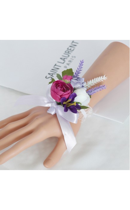 Elegant/Fascinating/Dreamlike Free-Form Silk Flower Wrist Corsage -