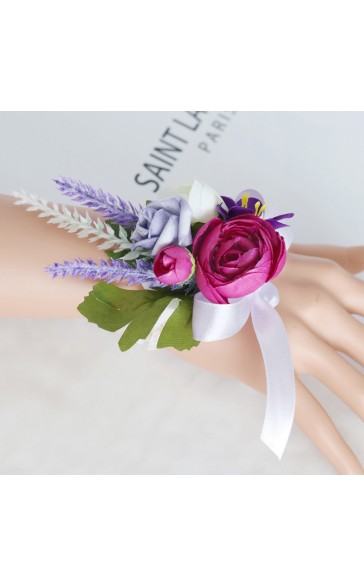 Elegant/Fascinating/Dreamlike Free-Form Silk Flower Wrist Corsage -