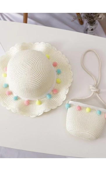 Flower Girl Straw Handbag/Hats