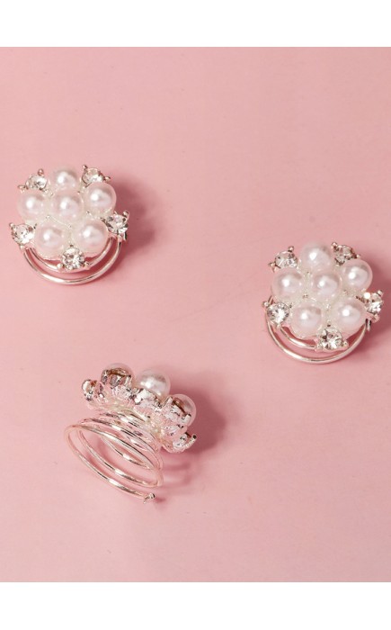 Flower Girl Alloy/Imitation Pearls Tiaras With Faux Pearl (Set of 5 pieces)