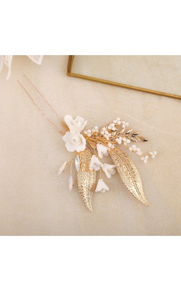 Hairpins/Headpiece Exquisite With Pearl (Sold in single piece)