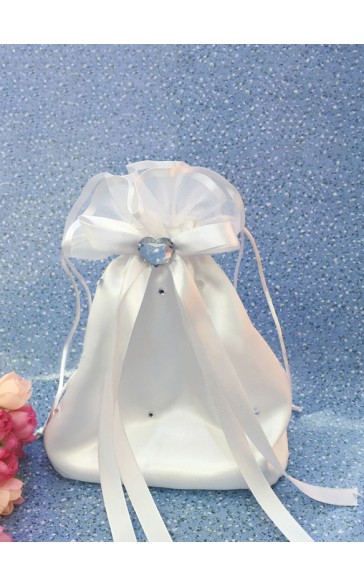 Flower Girl Satin/Polyester Handbag With Flower/Beading/Sequin/Ribbon