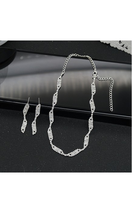 Elegant/Beautiful/Classic/Pretty Alloy With Round Rhinestone Jewelry Sets