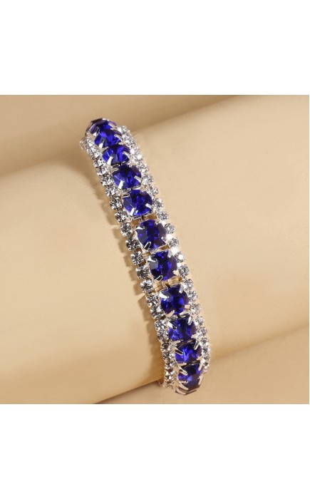 Ladies' Elegant/Beautiful/Classic/Pretty/Attractive Alloy With Round Rhinestone Bracelets