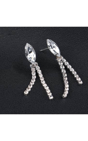 Ladies' Elegant/Beautiful/Classic/Pretty/Attractive Alloy With Oval Rhinestone Jewelry Sets