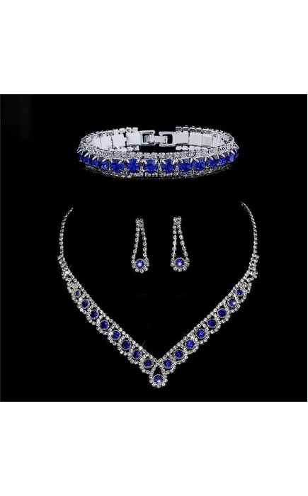 Ladies' Elegant/Beautiful/Classic/Pretty/Attractive Alloy With Irregular Rhinestone Jewelry Sets