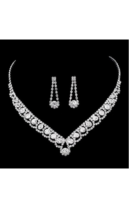 Ladies' Elegant/Beautiful/Classic/Pretty/Attractive Alloy With Irregular Rhinestone Jewelry Sets