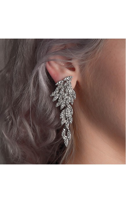 Beautiful/Attractive Alloy With Round Rhinestone Earrings