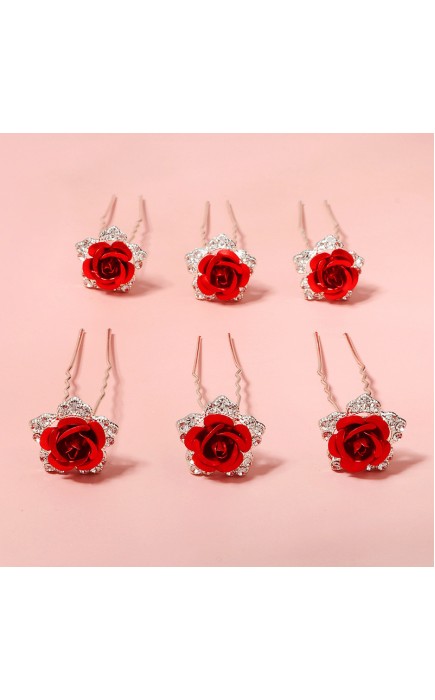 Hairpins/Headpiece Unique/Stylish/Shining/Amazing/Pretty/Romantic (Set of 6)