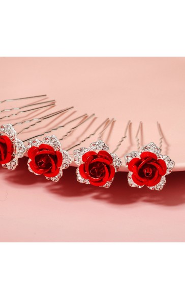 Hairpins/Headpiece Unique/Stylish/Shining/Amazing/Pretty/Romantic (Set of 6)